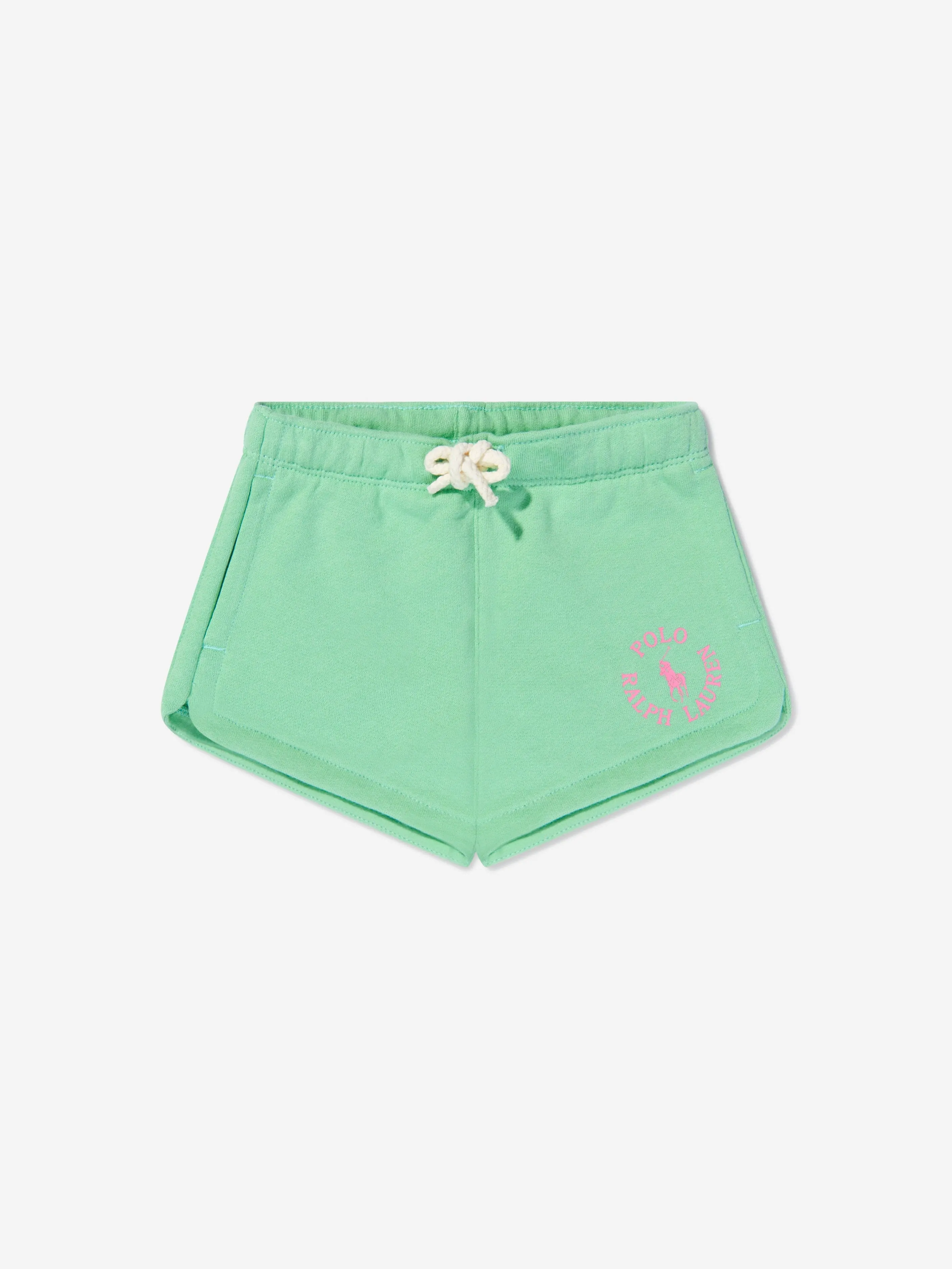 Ralph Lauren Girls Prepster Logo Shorts in Green