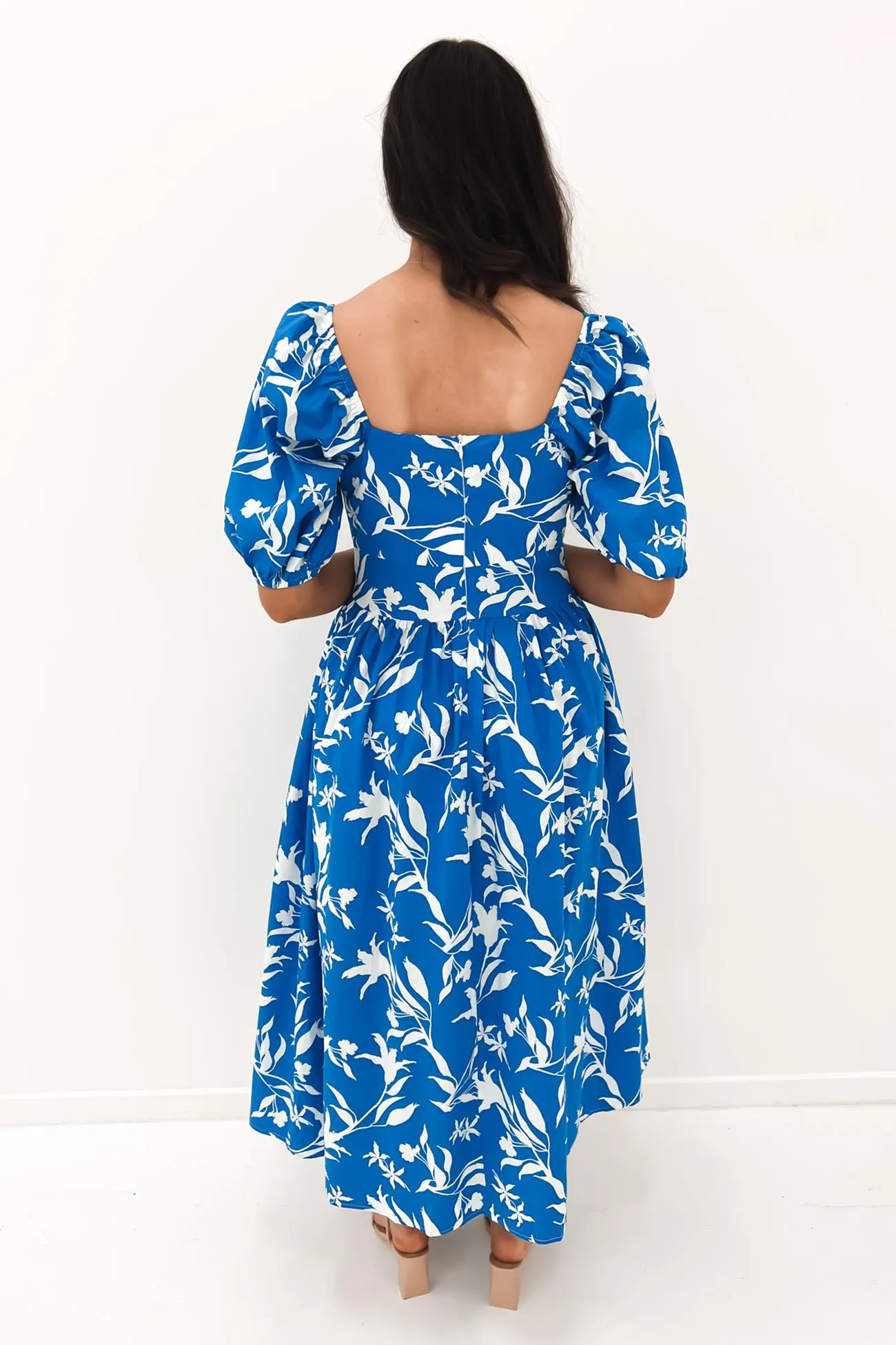 Selma Midi Dress Blue