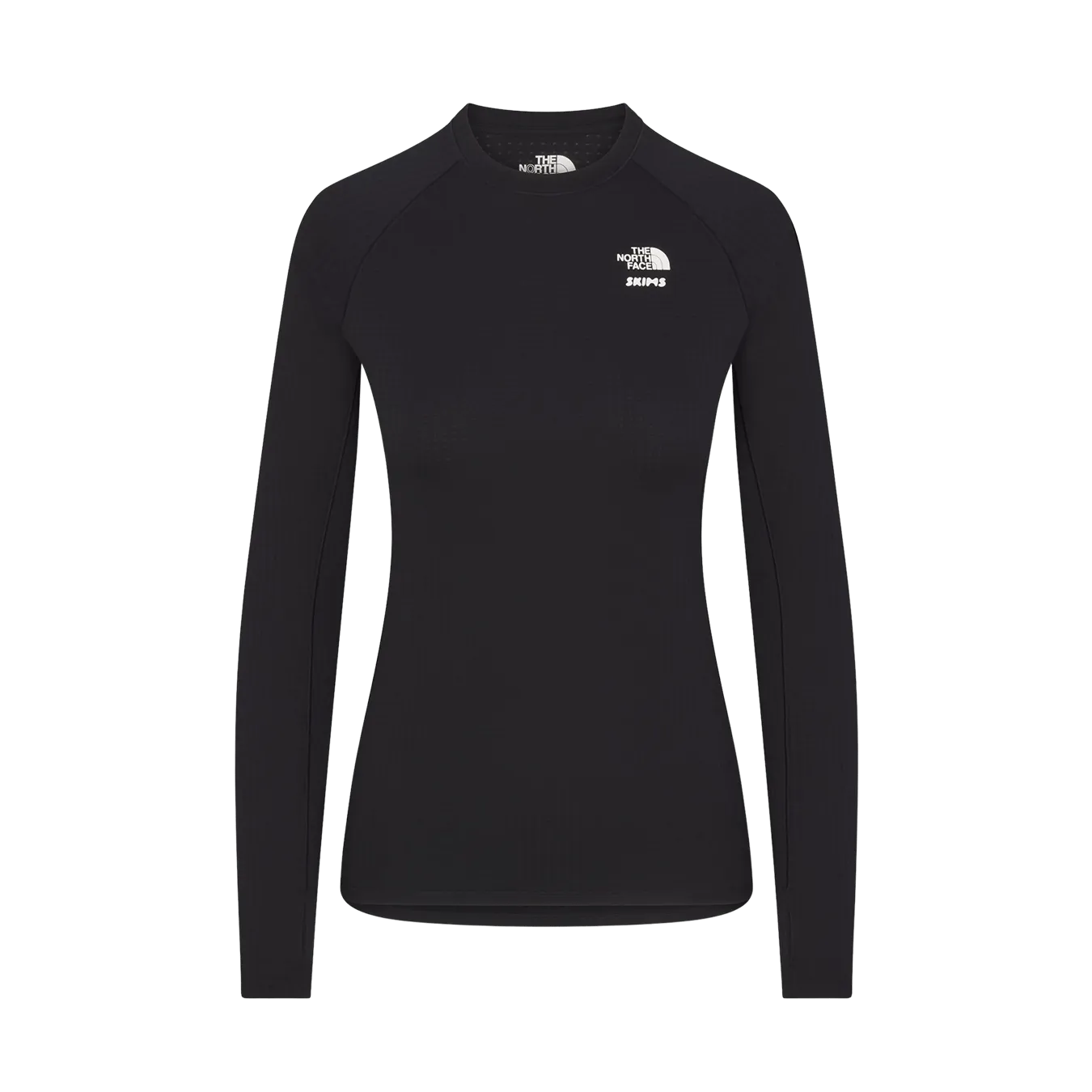 SKIMS x The North Face Dotknit Long Sleeve Top 'Onyx'