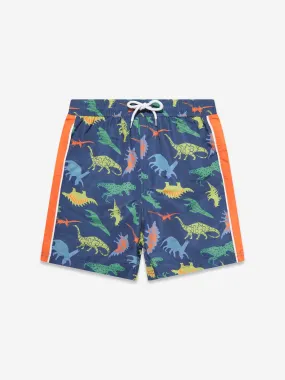 Soli Swim Boys Dinosaur Swim Shorts (UPF50 ) in Navy