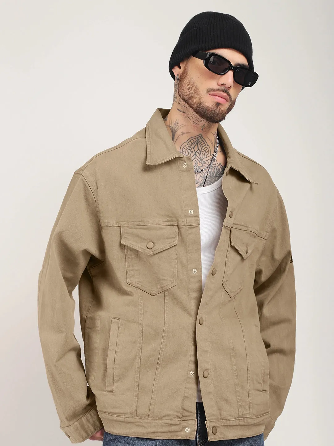 Somerset Styles Khaki Denim Jacket Pro