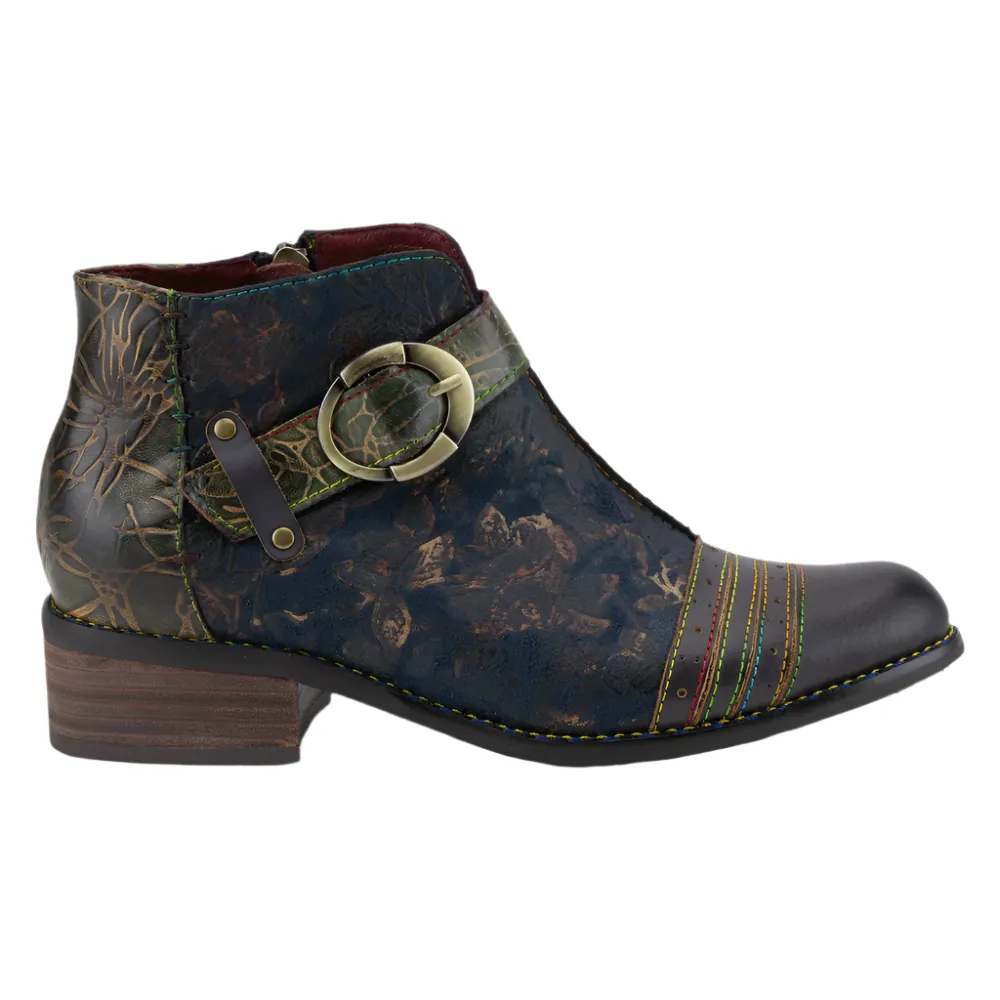 Spring Step Women's Georgiana Boot Blue Multi