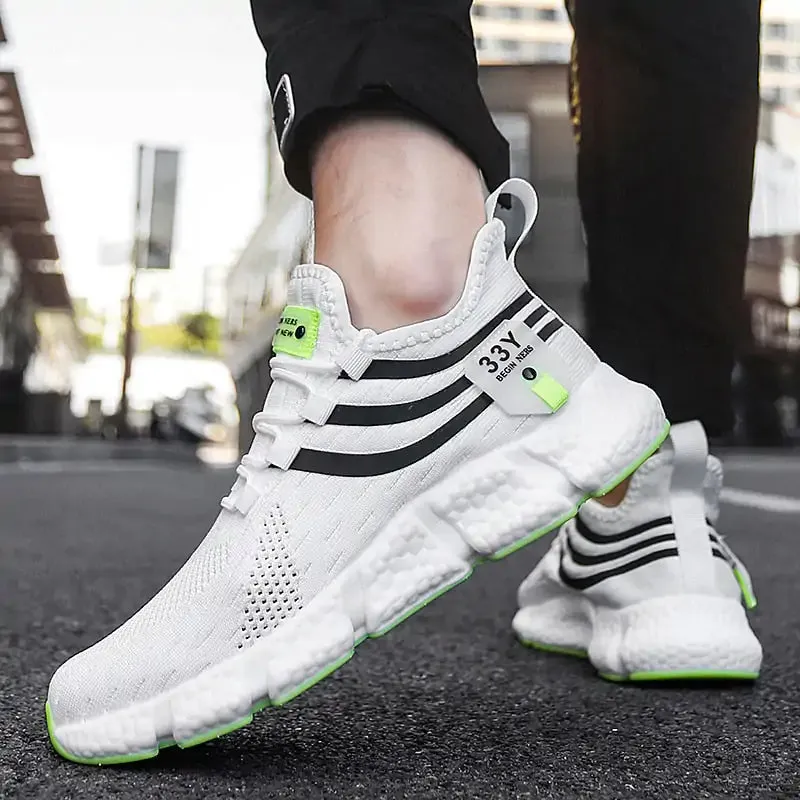 StrideMax White Gym & Walking Shoes