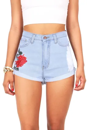 Wild Rose High Waist Shorts