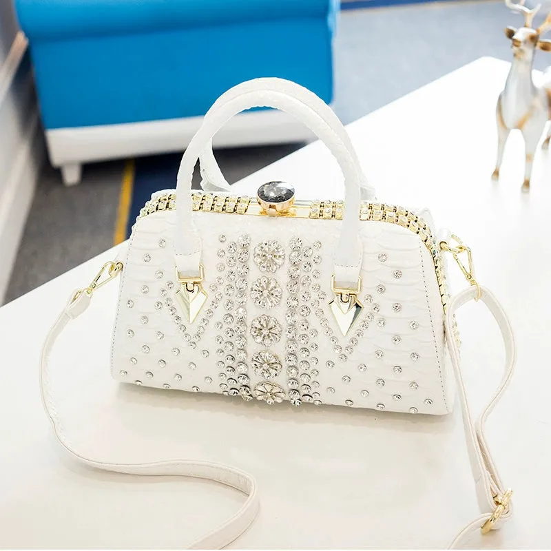 Women's Bag Stylish Fashion Diamond Shoulder Doctor Bag