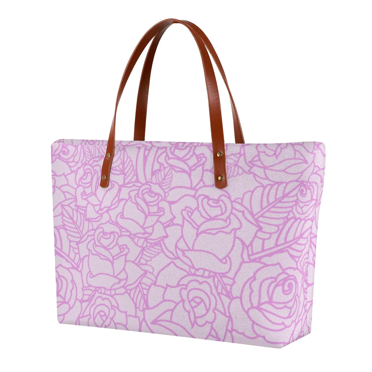 Women's Tote Bag | Diving Cloth 120 pink rose, print